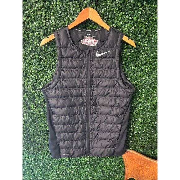Nike Golf Men’s Aeroloft Vest Sz Small Arkansas Razorbacks - Picture 1 of 5